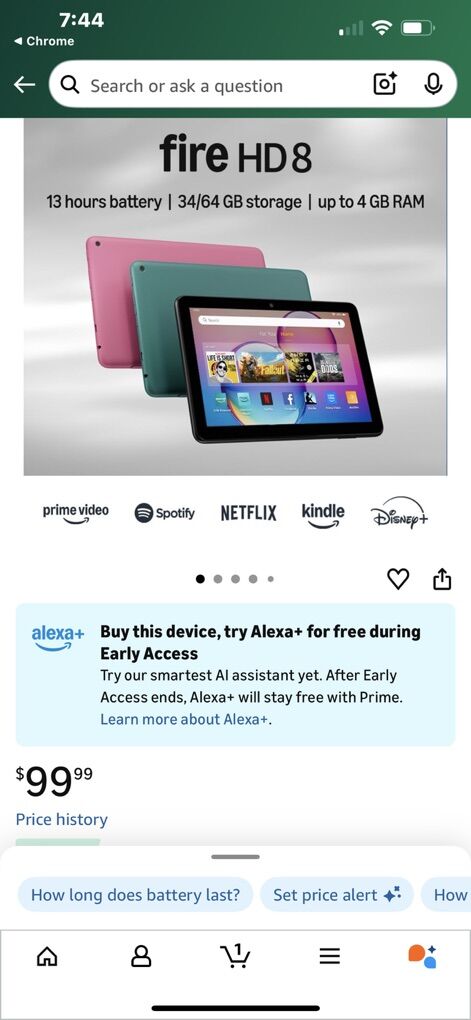 Black Fire wee HD 8  32 gb tablet