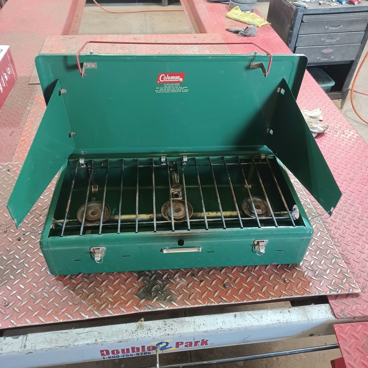 Coleman 3 burner stove. Parts