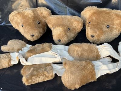 VTG Polo Ralph Lauren Bear Store Display Mannequin Prop Restoration Lot Bundle (3 Bears)