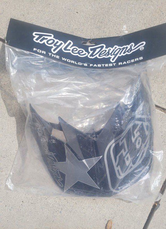 Troy Lee Designs SE4 Composite Helmet Visor Freedom Black Replacement Part