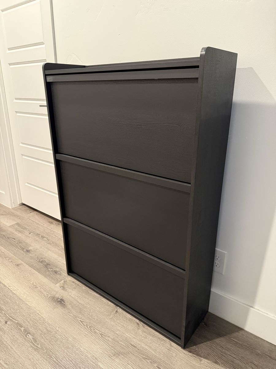Brand New Shoe Cabinet with 3 Flip Drawers