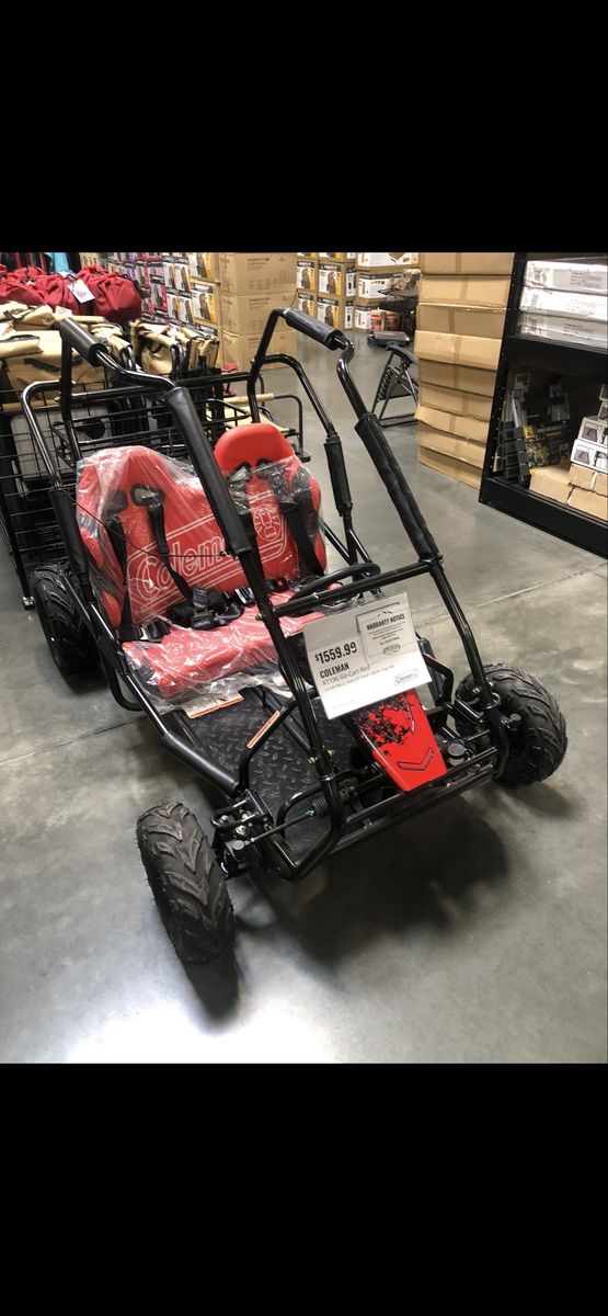 Coleman KT196 6.5HP 196cc Auto CVT Go-Kart Red 303lb Cap 400
