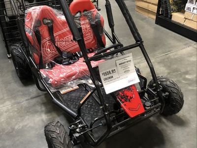Coleman KT196 6.5HP 196cc Auto CVT Go-Kart Red 303lb Cap 400