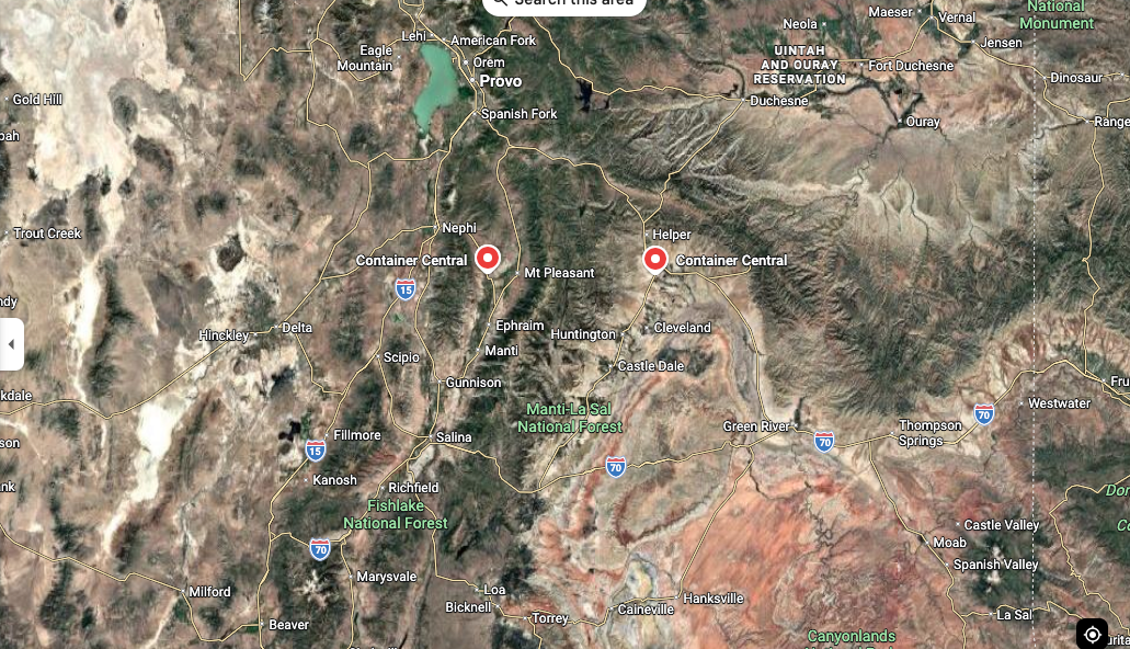 CENTRAL UTAH SHIPPING CONTAINERS
