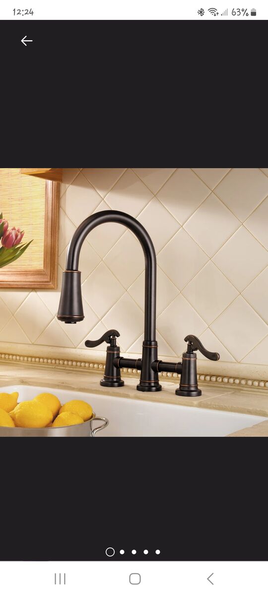 Pfister Kitchen Pull Out Faucet Tuscan Bronze NEW