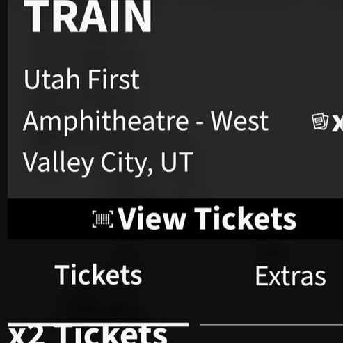 Train Concert Tickets & VIP Box Parking Pass - Section 202 Row A - Utah First Amphitheatre