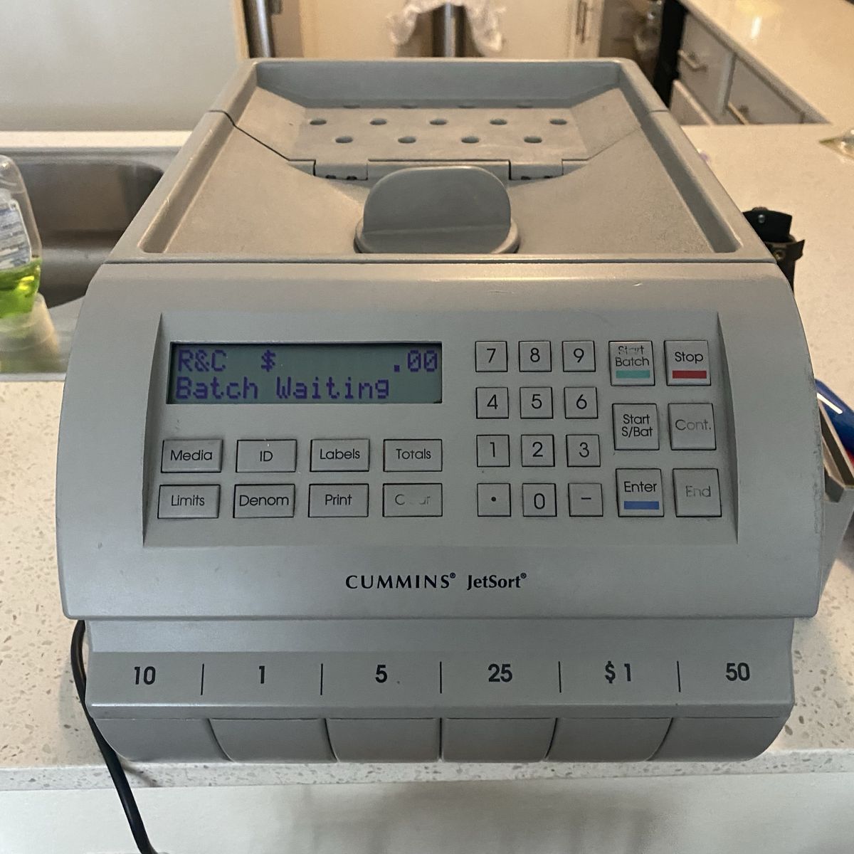 Cummins JetSort 1606 Low Headwear Count Coin Counter