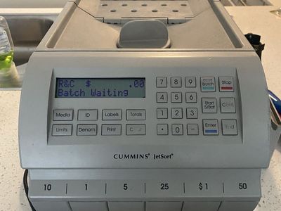 Cummins JetSort 1606 Low Headwear Count Coin Counter