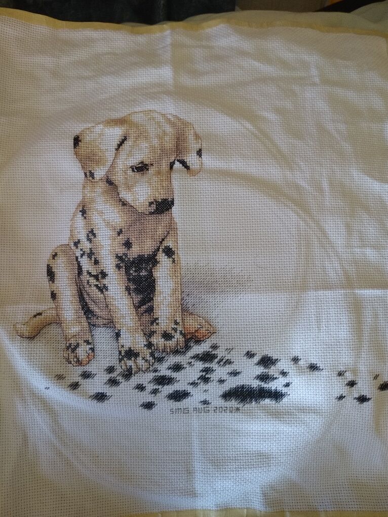 Dalmation cross stitch