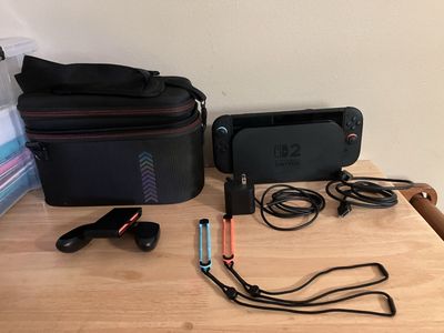 Nintendo Switch 2 and case