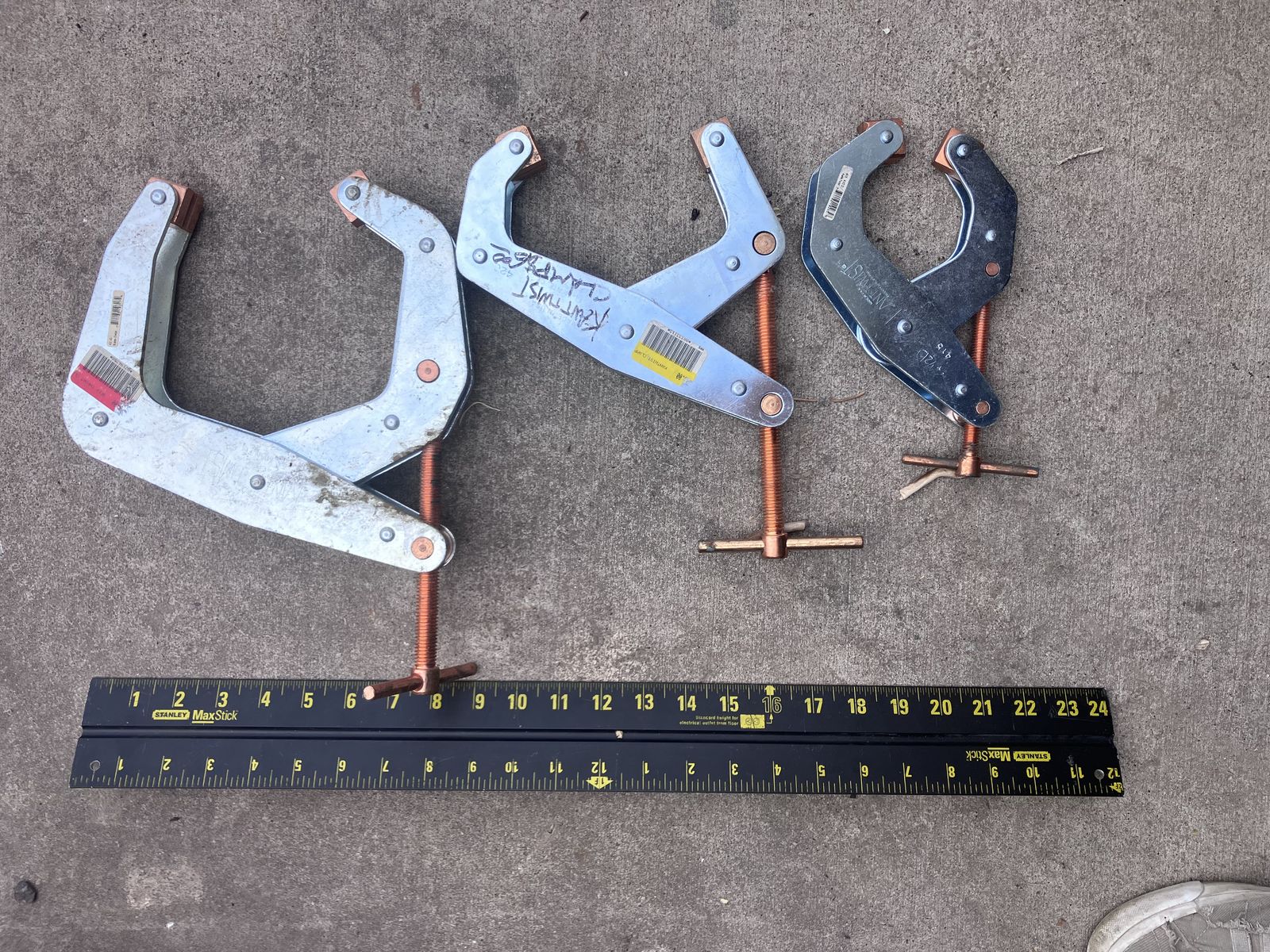 Kant Twist 3 Piece T-Handle Clamp Set