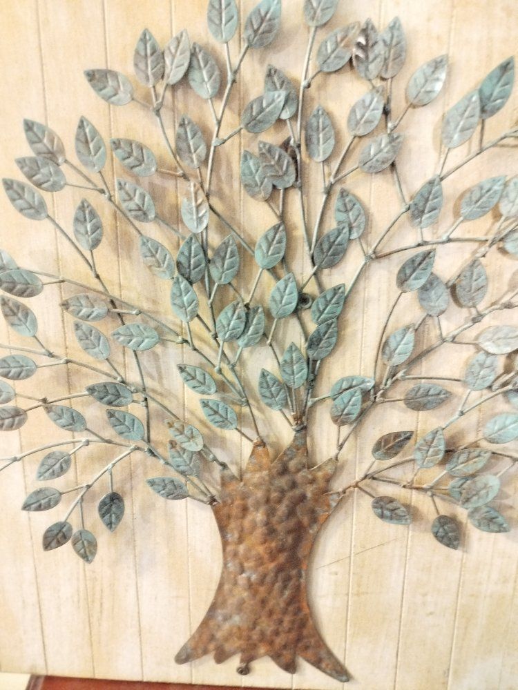 Rustic Metal Tree Wall Art Decor