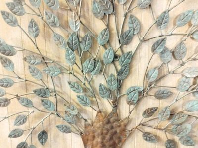 Rustic Metal Tree Wall Art Decor