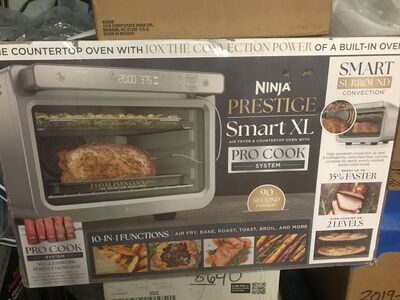 New in box ninja XL prestige smart countertop air fryer and toaster