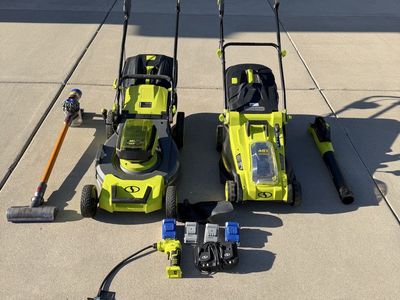 Sun Joe Electric Lawn Mowers & Blower & Dyson V8