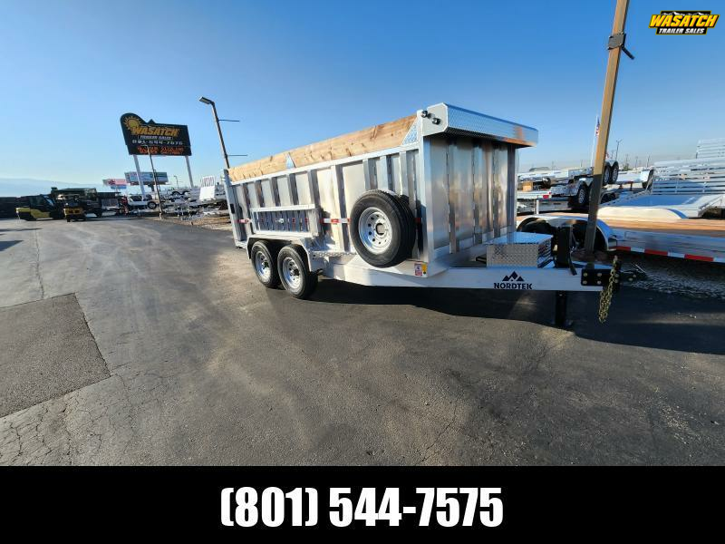 2026 Nordtek Trailers 7X14 14K 4' Side Aluminum Dump Trailer