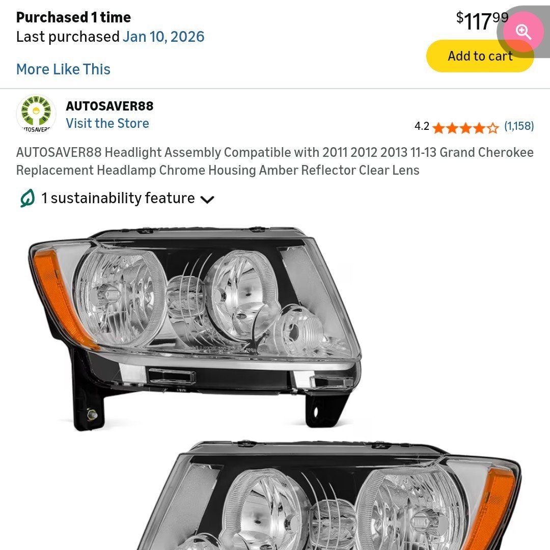 2011-2013 Jeep Grand Cherokee new headlights