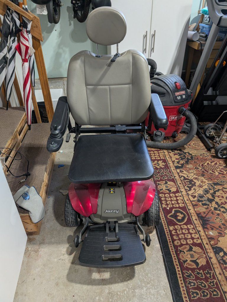 Jazzy Select 6 Power Wheelchair - Red & Gray