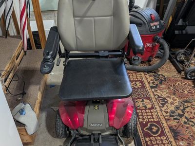 Jazzy Select 6 Power Wheelchair - Red & Gray
