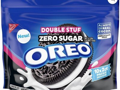 Oreo Double Stuf Zero Sugar Chocolate Cookies Bag