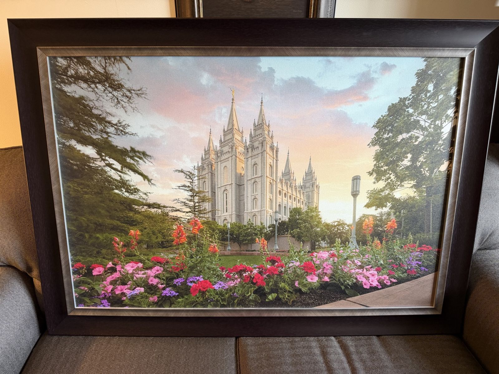 Salt Lake City Temple: Wall Art Framed 46x33