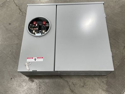 Siemens 200 amp outdoor meter panel 1ph w/main breaker electrical