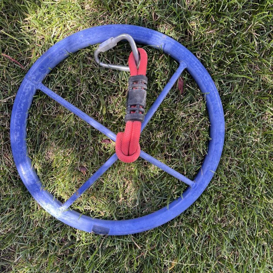 Blue metal ninja spinner wheel