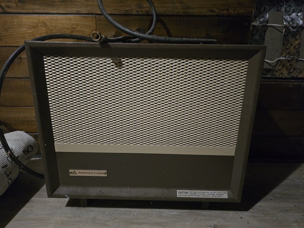 Perfection Vintage Gas Heater   Room Heater Brown Vented