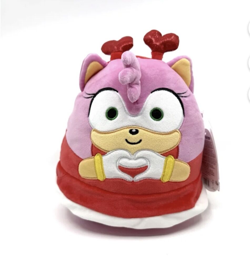 8 inch squishmallow sonic amy valentine plush