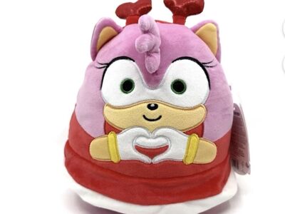8 inch squishmallow sonic amy valentine plush