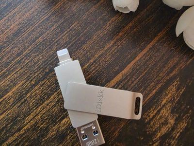 iDiskk MFi Certified 128GB iPhone/iPad/PC Flash Drive - Photo & Video Storage USB Stick