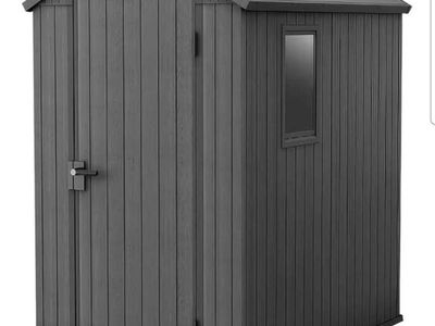 Keter Darwin 4' x 6' Outdoor Storage Shed - All-Weather Resin with Floor
