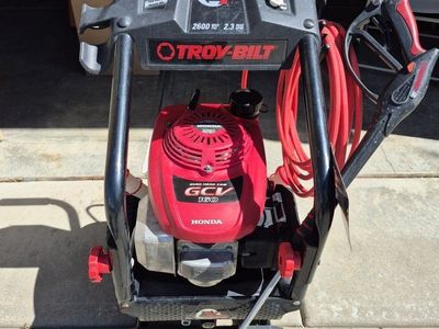 Troy-Built 2600 psi pressure washer.