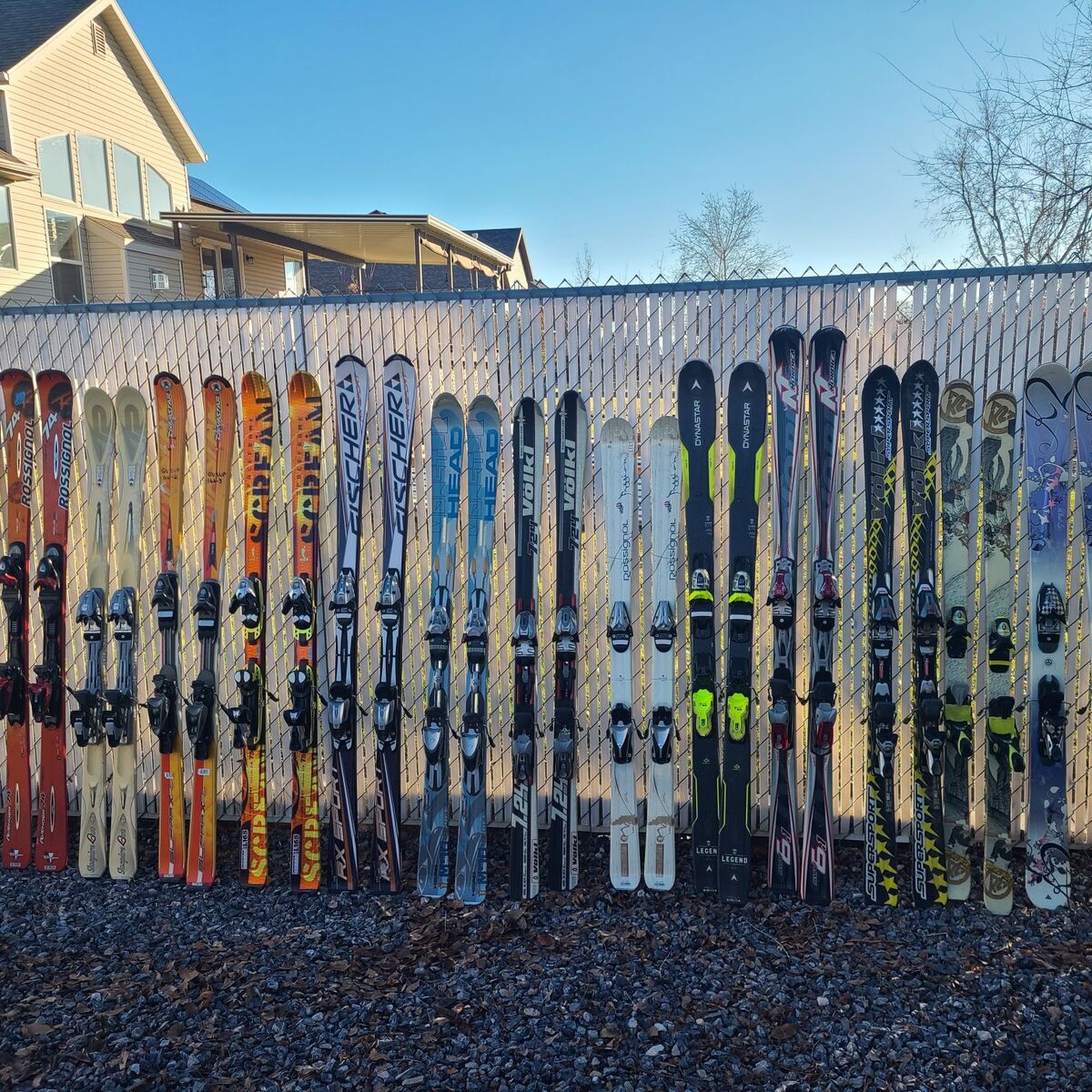 intermediate to advanced skis