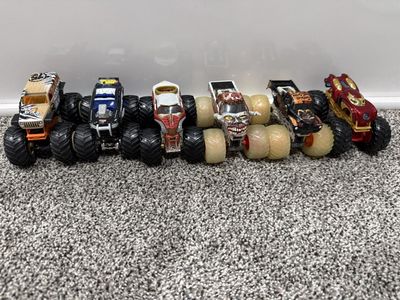 Hot Wheels Monster Jam Trucks Lot of 6 Assorted Diecast Vehicles