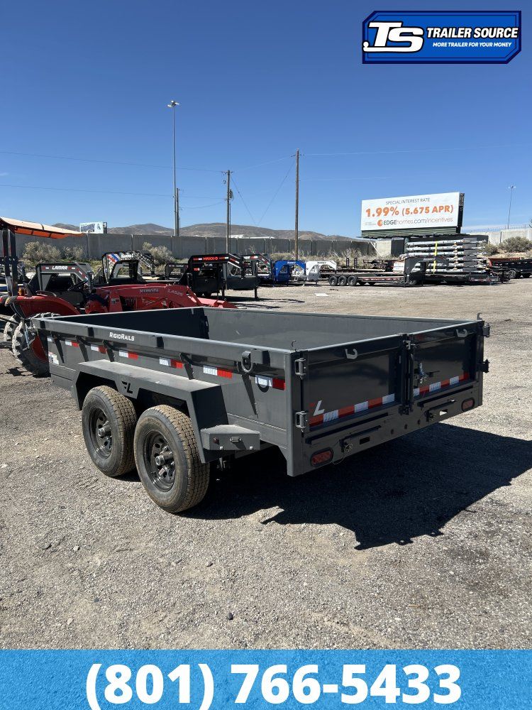 6.5x12 Lamar DM Dump Trailer - 18" Sides - 10K GVWR -