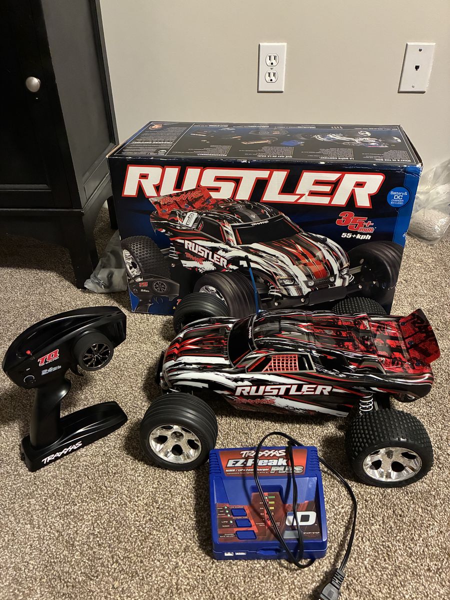 TRAXXAS RUSTLER 2WD VLX-3, LIPO Battery