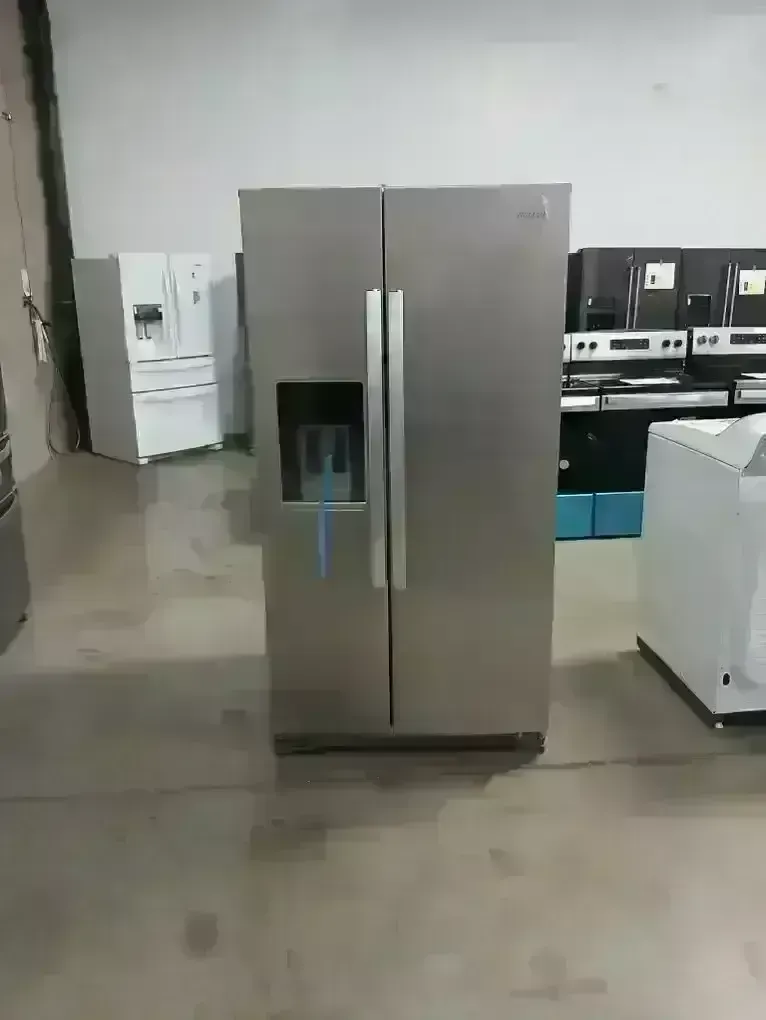 NEW WHIRLPOOL 29 C FT STAINLESS SIDE BY SIDE