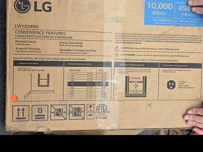 New! LG 10,000 BTU