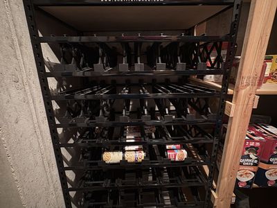 Like new large can organizer and rotation system - Shelf Reliance.