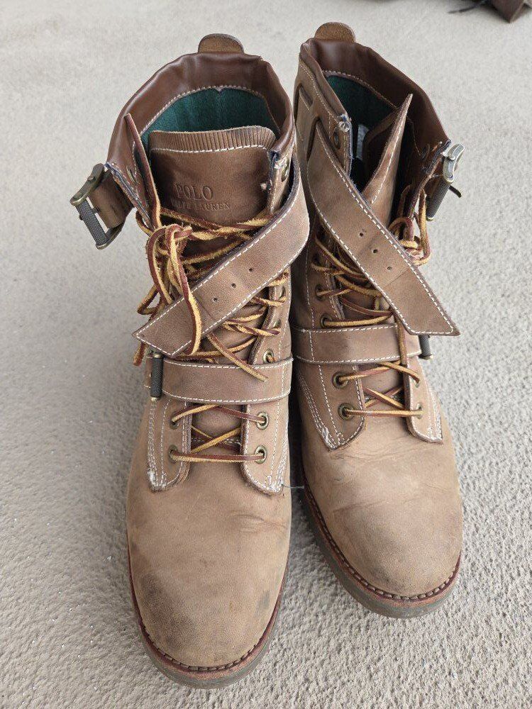 Ralph Lauren Leather Boots Men's 10.5