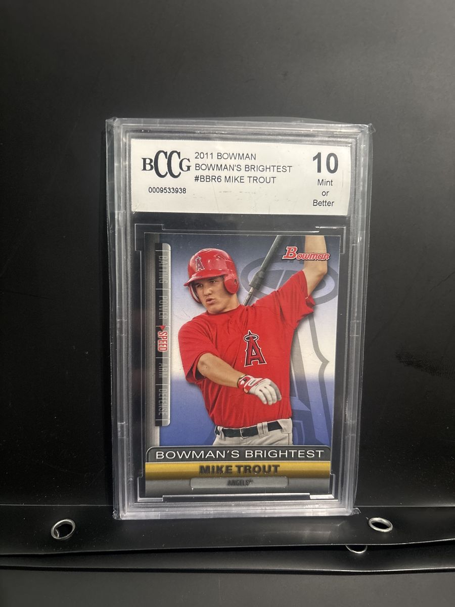 Mike Trout Rookie Bowman Brightest BCCG 10
