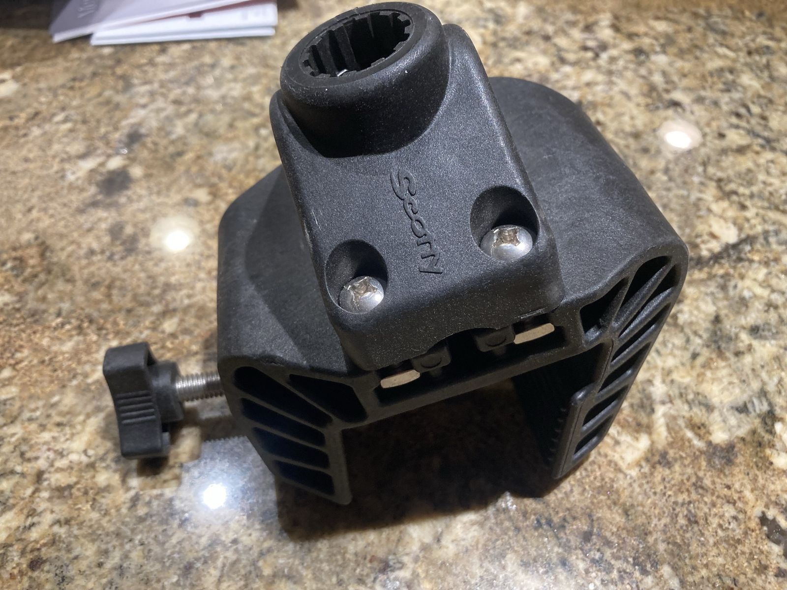 Scotty rod holder with clamp