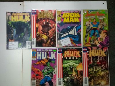Marvel Incredible Hulk & Iron Man Comic Book Lot (7 Comics, Peace, House of M, Armor Wars II)