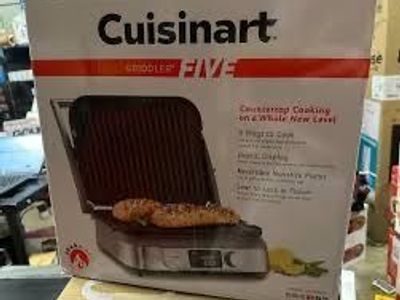 Cuisinart GR5BP1 1500 W Electric Grill & Griddle Pan - Silver