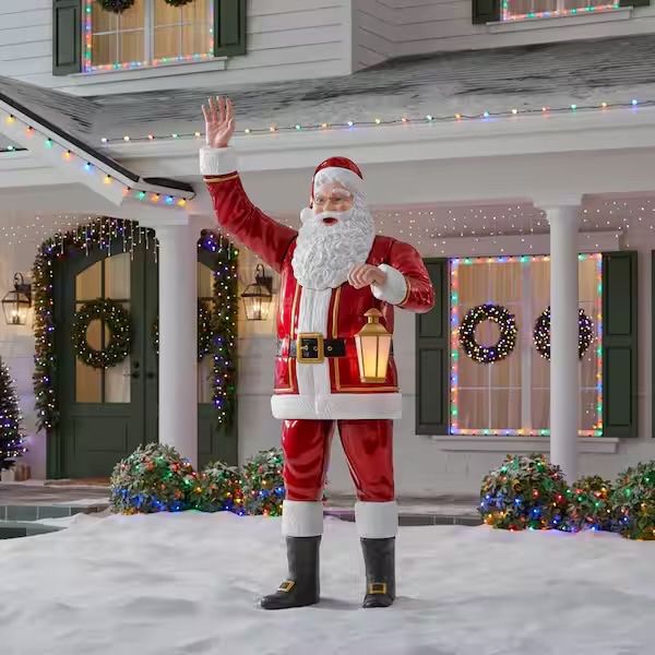Home Depot Christmas 8.5 FT Giant Sized LED Santa Claus