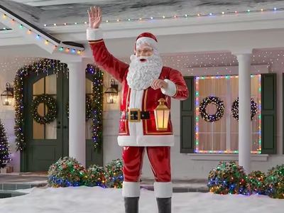 Home Depot Christmas 8.5 FT Giant Sized LED Santa Claus