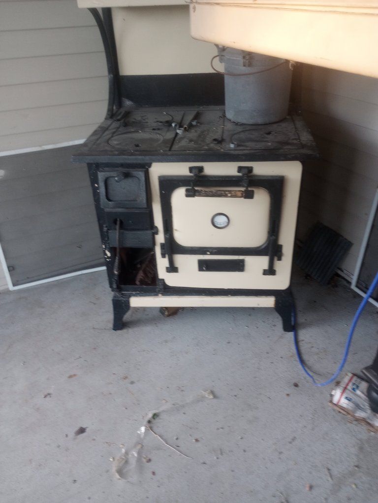 old oven wood burning .antique