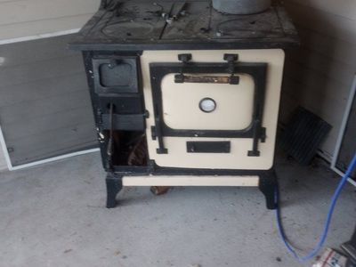 old oven wood burning .antique