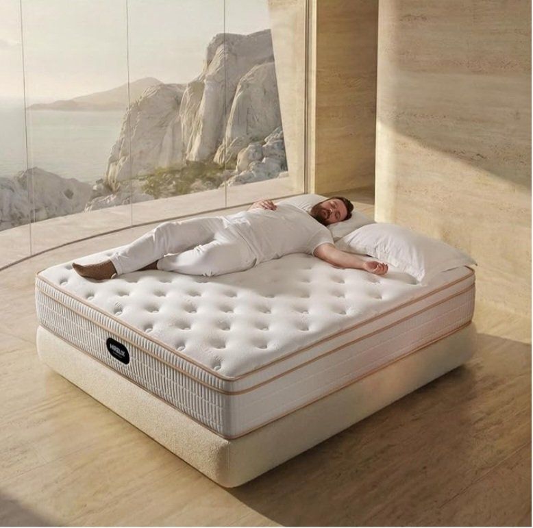 HIRELIX Full Size Mattress 12 Inch, Medium Firm with Memory Foam